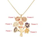Embrace Family Blooms – Custom Birth Flower Bouquet Necklace – A Cherished Treasure for Mom and Grandma - Image 15