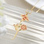 Embrace Family Blooms – Custom Birth Flower Bouquet Necklace – A Cherished Treasure for Mom and Grandma - Image 3