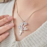 Embrace Family Blooms – Custom Birth Flower Bouquet Necklace – A Cherished Treasure for Mom and Grandma - Image 7