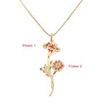 Embrace Family Blooms – Custom Birth Flower Bouquet Necklace – A Cherished Treasure for Mom and Grandma - Image 10