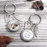 Carry Their Memory Close – Photo Disc Keychain with Wings & Heart – A Loving Tribute for Her and Family - Image 3