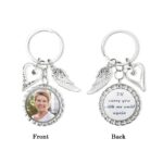Carry Their Memory Close – Photo Disc Keychain with Wings & Heart – A Loving Tribute for Her and Family - Image 7