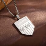 Carry Their Names Close – Engraved Dad Nameplate Necklace – A Cherished Token for Fathers and Grandfathers - Image 3