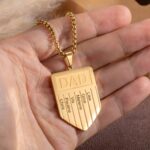 Carry Their Names Close – Engraved Dad Nameplate Necklace – A Cherished Token for Fathers and Grandfathers - Image 6