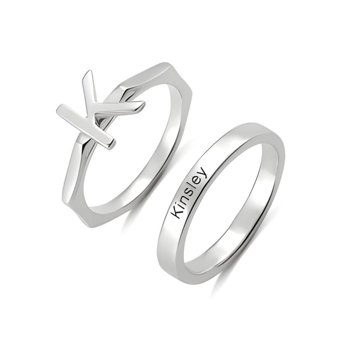 Personalized stacking rings embracing your story