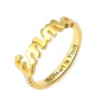 Embrace Your Story – Dainty Name & Birthstone Ring – A Cherished Keepsake for Every Day - Image 5