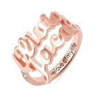 Celebrate Your Bond – Two Names Birthstone Ring – For Cherished Connections - Image 6