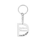 Custom dad keychain gift carrying love close
