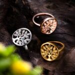 Embrace Your Roots – Family Tree Birthstone Ring in Rose Gold – A Loving Tribute for Mom - Image 4