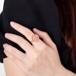 Embrace Your Roots – Family Tree Birthstone Ring in Rose Gold – A Loving Tribute for Mom - Image 5