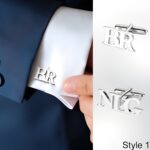 Carry Your Initial with Grace – Custom Sterling Silver Letter Cufflinks – For Him on Life’s Special Days - Image 2