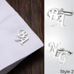 Carry Your Initial with Grace – Custom Sterling Silver Letter Cufflinks – For Him on Life’s Special Days - Image 3