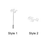Carry Your Story – Elegant Initial Name Lapel Pin – A Thoughtful Keepsake for Every Occasion - Image 2