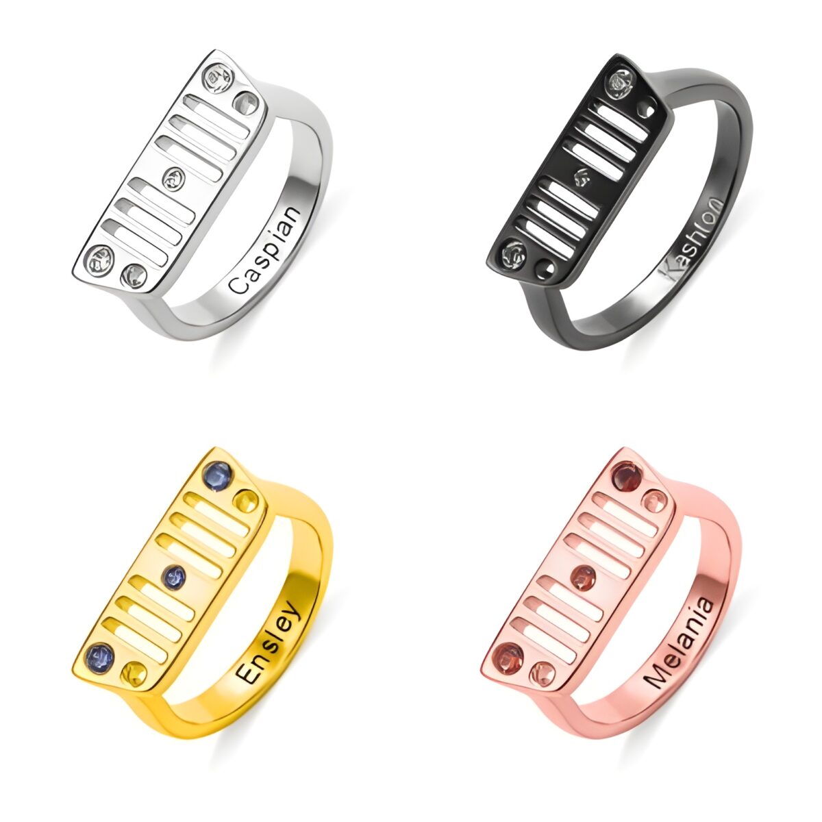 Custom Jeep ring for adventure lovers