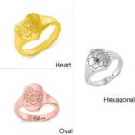Celebrate Life’s Bloom – Flower Blossom Signet Ring – A Heartfelt Keepsake for Every Birthday - Image 2