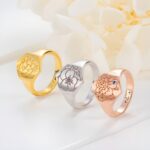 Celebrate Life’s Bloom – Flower Blossom Signet Ring – A Heartfelt Keepsake for Every Birthday - Image 3