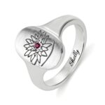 Flower Blossom Signet Ring for heartfelt celebrations
