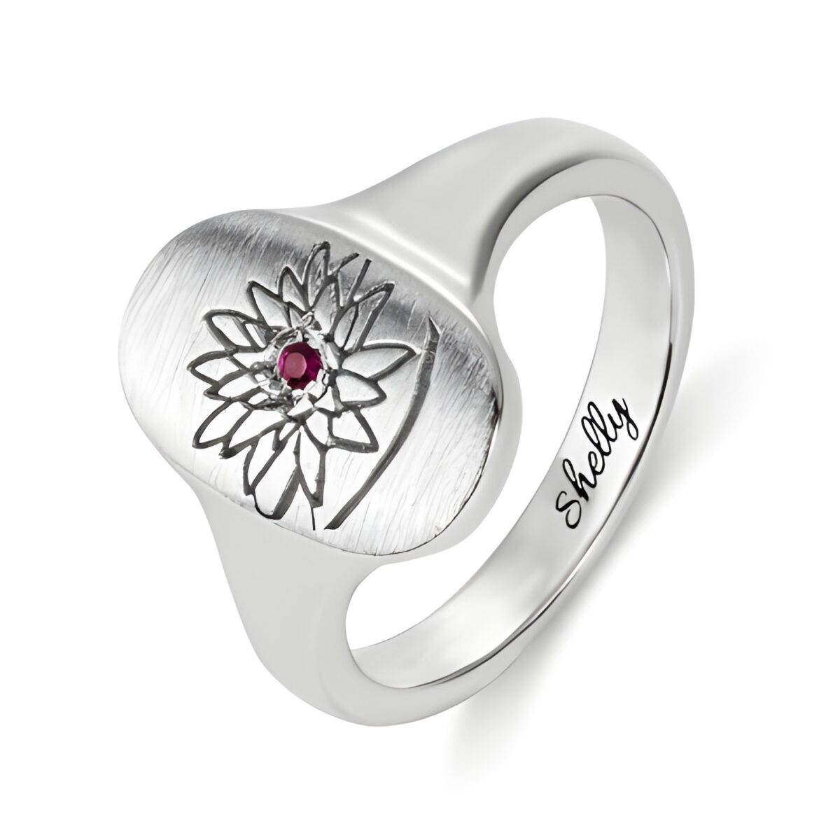 Flower Blossom Signet Ring for heartfelt celebrations
