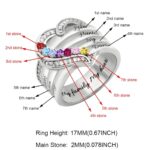 Carry Their Love Close – Heart & Birthstone Family Ring – For Her, Forever Treasured - Image 13