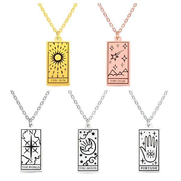 Tarot Card Necklace for Dreamers and Seekers
