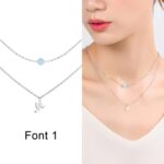 Embrace Your Story – Layered Moonstone & Initial Necklace – A Cherished Keepsake for Loved Ones - Image 3