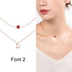 Embrace Your Story – Layered Moonstone & Initial Necklace – A Cherished Keepsake for Loved Ones - Image 4