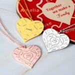 Embrace Your Family's Bond – Heart-Shaped Puzzle Necklace – A Cherished Keepsake for Loved Ones - Image 4