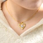 Embrace Two Hearts United – Dual Birthstone Necklace to Celebrate Your Love Story - Image 6