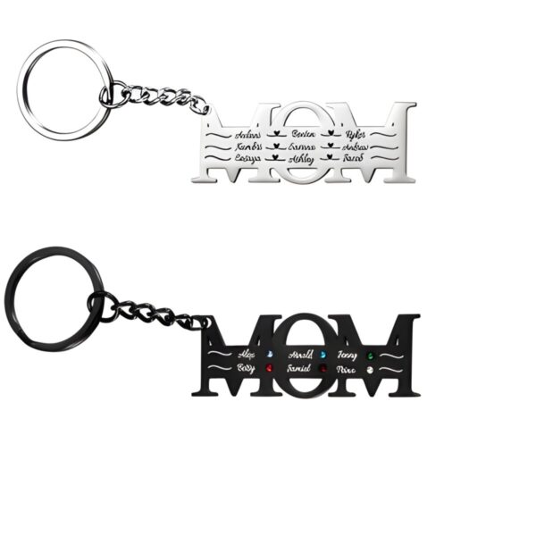 Custom family name keychain for heartfelt moments