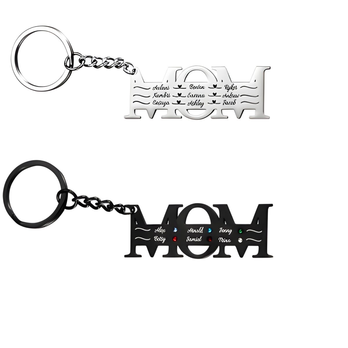 Custom family name keychain for heartfelt moments