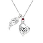 Hold Their Memory Close – Heart-Shaped Photo Urn Necklace – A Tender Tribute for Loved Ones - Image 2