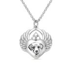 Heart-shaped photo urn necklace for cherished memories