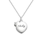 Carry Their Memory Close – Heart-Shaped Sterling Silver Urn Necklace – For Cherished Remembrance - Image 2