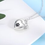 Carry Their Memory Close – Heart-Shaped Sterling Silver Urn Necklace – For Cherished Remembrance - Image 3