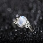 Embrace Eternal Love – Moonstone Sterling Silver Ring – A Tender Gift for Her Heart - Image 2