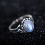Embrace Eternal Love – Moonstone Sterling Silver Ring – A Tender Gift for Her Heart - Image 3