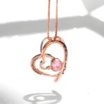 Carry Her Love Close – Birthstone Heart Necklace for Grandma’s Cherished Moments - Image 2