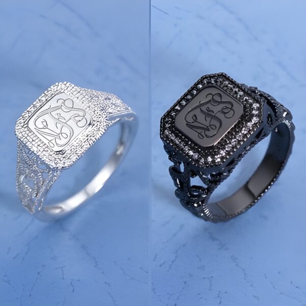 Personalized monogram ring gift for cherished moments