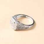 Embrace Your Story – Monogram Ring with Sparkling Cubic Zirconia – A Timeless Treasure for Loved Ones - Image 3