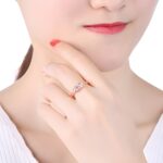 Embrace Love & Legacy – Birthstone XoXo Ring in Rose Gold – For Cherished Mothers and Grandmothers - Image 4