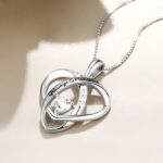Embrace Eternal Love – Heart-Shaped Sterling Silver Necklace – A Cherished Token for Your Beloved - Image 3