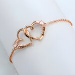 Embrace Eternal Love – Double Heart Name Bracelet with Birthstones – A Cherished Keepsake for Someone Special - Image 6