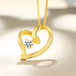 Carry Love Close – Birthstone Heart Necklace – A Cherished Token for Your Beloved - Image 3