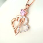 Embrace Eternal Love – Twist Hearts Infinity Necklace – A Cherished Gift for Her - Image 2