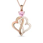 Twist Hearts Infinity Necklace symbolizing eternal love