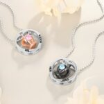 Embrace Eternal Love – Sterling Silver Birthstone Crown Necklace – For Couples Cherishing Every Moment - Image 2