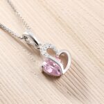 Carry My Heart Close – Open Heart Birthstone Necklace – A Timeless Treasure for Her Special Day - Image 2