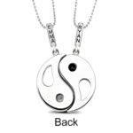 Embrace Harmony – Dual Birthstone Ying Yang Necklace Set – A Symbol of Connection for Two Souls - Image 3