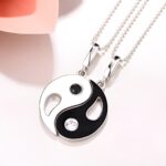 Embrace Harmony – Dual Birthstone Ying Yang Necklace Set – A Symbol of Connection for Two Souls - Image 4