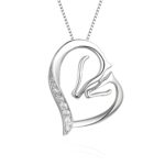 Sterling silver horse necklace for moms